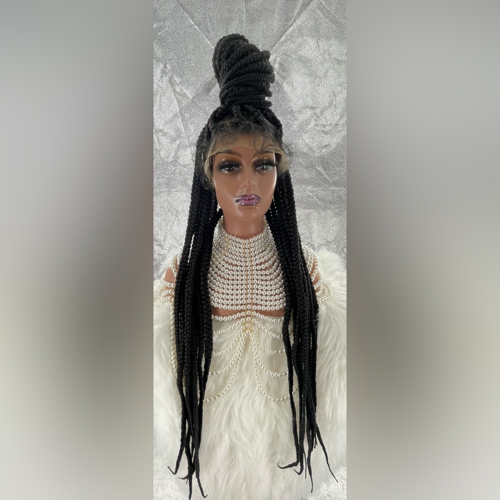 Triangle Knotless Box Braid Wig  - 36 Inches